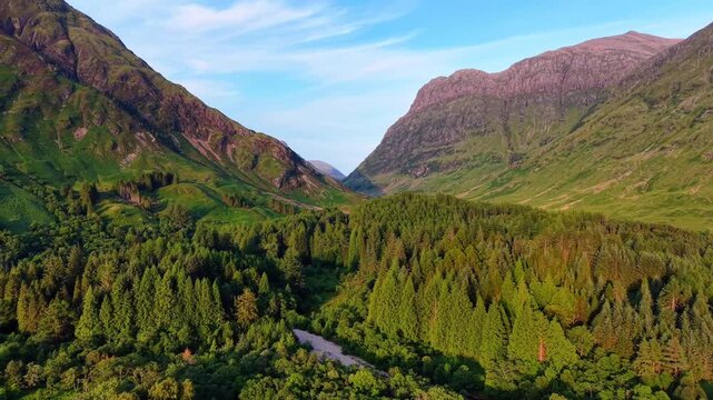 Glencoe mountain in the Scottish Highlands