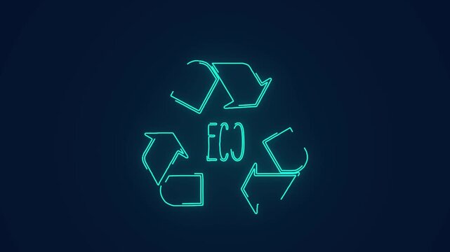 eco recycling sustainability environmental protection animation