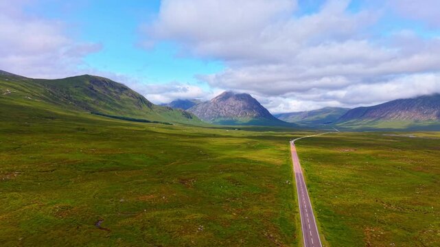 Glencoe mountain in the Scottish Highlands