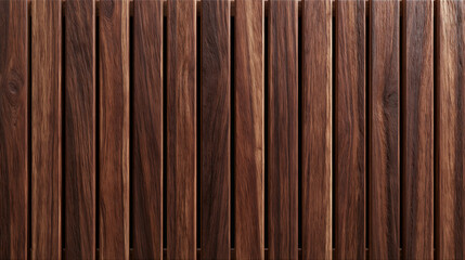 Fototapeta premium Dark vertical wooden slats texture with rich natural grain pattern. Ideal for modern interior design and architectural backgrounds.