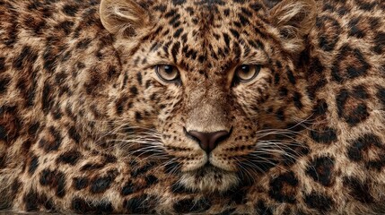 Obraz premium Intense Gaze of a Wild Leopard