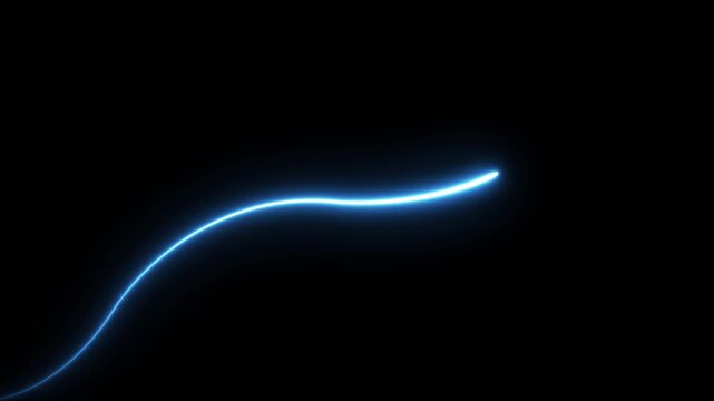 Global business growth neon glowing line and world map background animation. Business, economy, financial services Abstract concept.