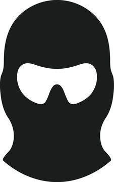 Balaclava mask icon, simple style