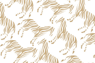 Obraz premium Brown zebra png pattern, transparent background, wild animal stamp