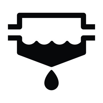 Water in Fuel Warning Light Icon