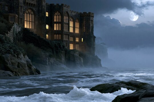 Haunting Castle on the Edge of Eternity