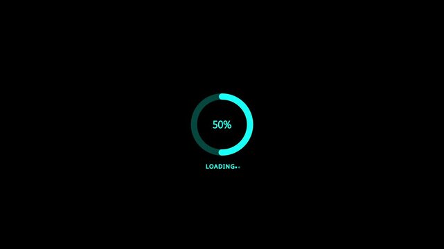 Animations and motion graphics Loading bar. Futuristic progress loading bar 0-100. Download, upload, loading process, prescient