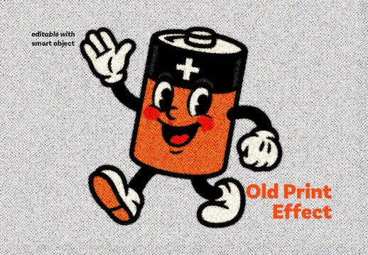 Old Print Photo Effect