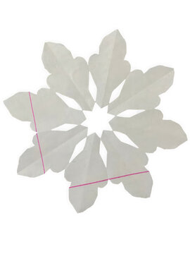 Simple white snowflake vector illustration