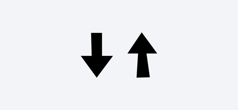 Black Arrow icon vector illustrator design.