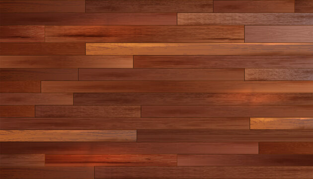Parquet wood flooring realistic vector 