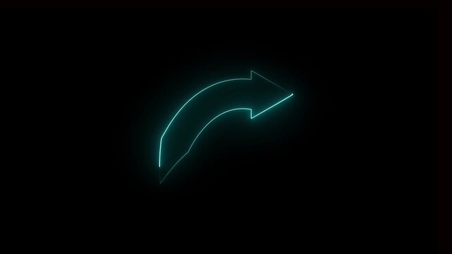 neon arrow icon animation Abstract beautiful.