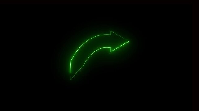 neon arrow icon animation Abstract beautiful.