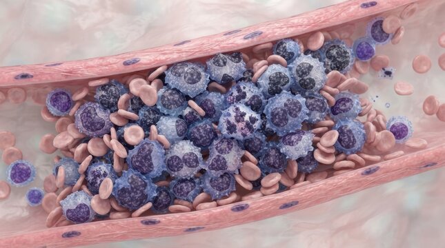 Abnormal white blood cells