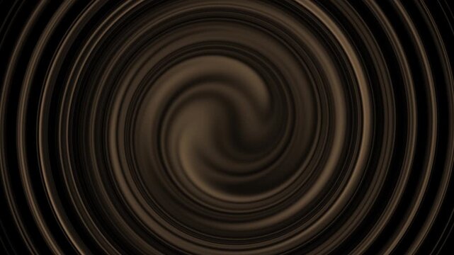 Dark chocolate swirl background, liquid motion abstract texture, smooth melted cocoa flowing in circular pattern, food concept