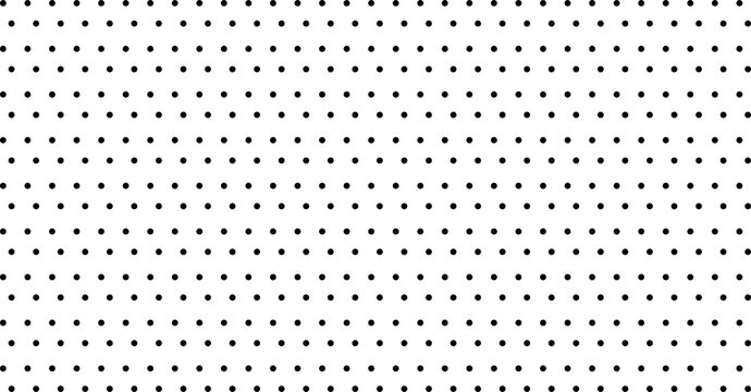 Black dots pattern on a white background with repeating geometric circles