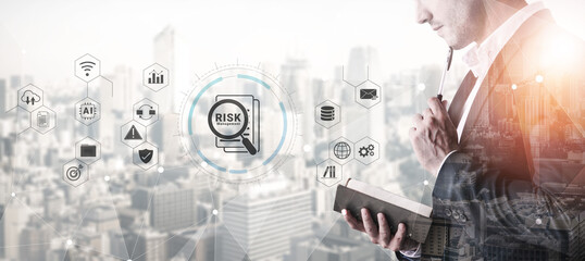Naklejka na ściany i meble Risk management enhances business protection, ensures operational stability, and supports strategic decision making Parse
