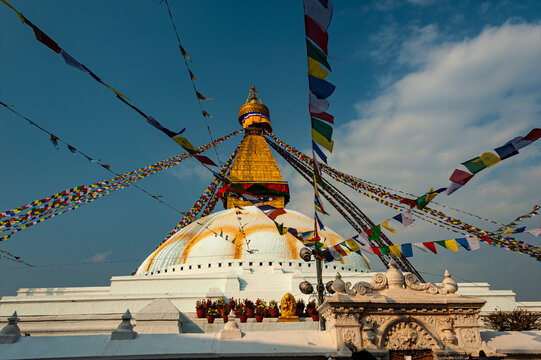 Buddha Stupa in Gokarneshwor, Nepal  - the world largest stupa