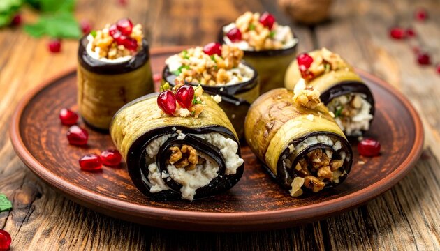 Georgian Walnut Eggplant Badrijani Spread