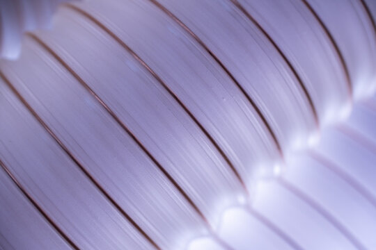 Flexible PUR antistatic suction hose for air conditioning, background flexi hose, industrial ventilation.