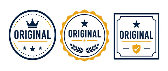 Obraz premium Original sign set. Set of colorful sign icons on a white background