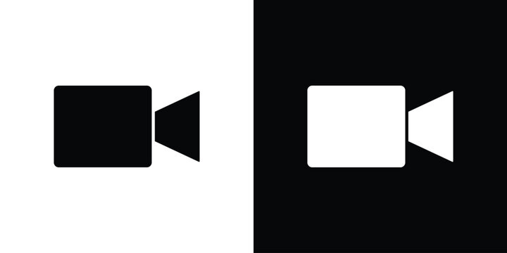 Video call icon thin line symbol series. EPS10