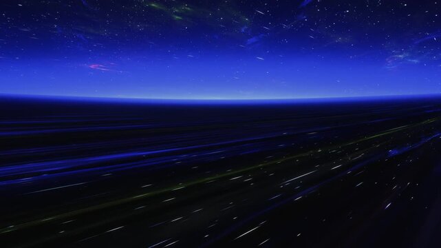 Traveling at warp speed (Loop)