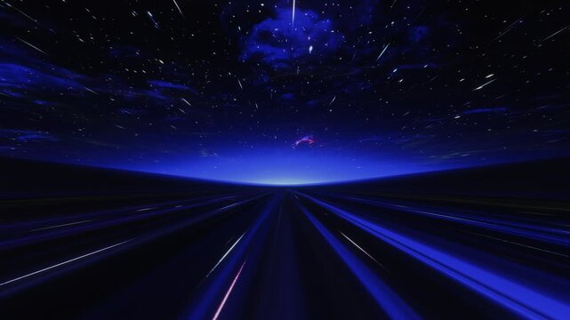 Traveling at warp speed (Loop)