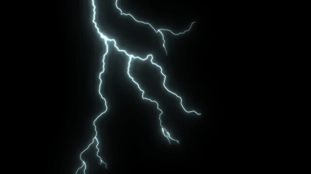 A dramatic lighting show featuring a complex and vibrant network of branching lightning strikes