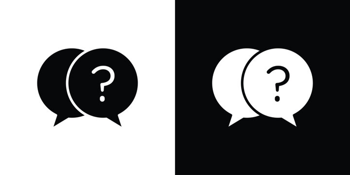 Comment question icon simple graphics pack