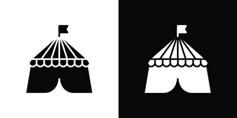 Circus tent icon minimal elements kit © John