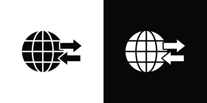 Import export icon minimal elements kit