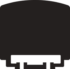 Retro Video Game Cartridge Silhouette Vector Icon © PCX Biru