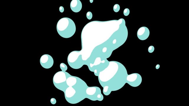 Bubble Smoke Ink Pop Comic Motion Effect (Transparent Background)