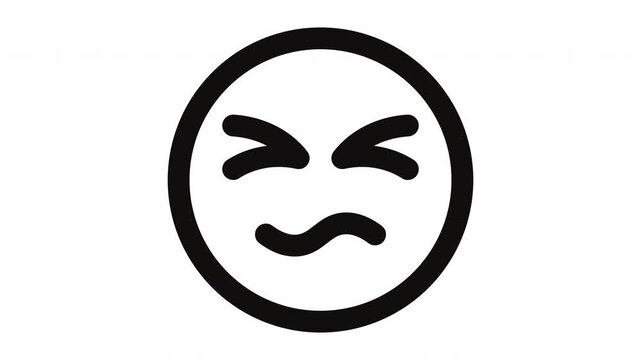 bored animated Line Icons Premium 4K, Modern Minimal Outline Motion Graphics Collection
