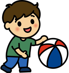 boy playing basketball