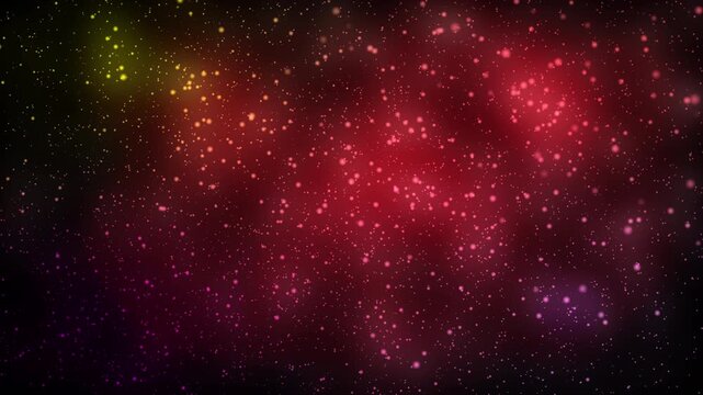 Blue Galaxy Space Particle 4K Effects with Glowing Stars, Deep Universe Background, Nebula Cosmic Design, Astronomy Science Illustration, Outer Space Motion Animation, Dark Black Starry Sky Texture, F