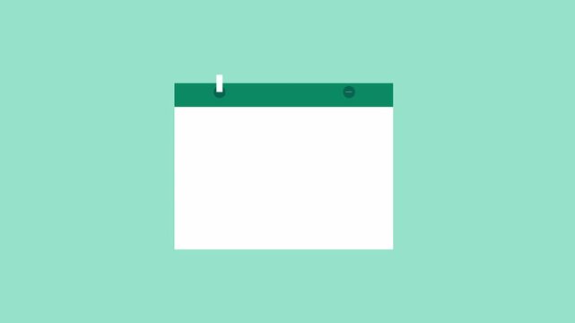 Social media marketing, date, time to post on social media 2d animation with alpha matte