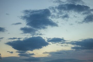 Naklejka premium Cloudy Sky at Dusk