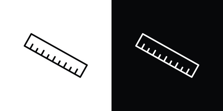 Ruler icon line artwork series. EPS10