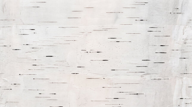 Minimalist white birch bark texture background, seamless tileable light gray wood rind pattern for design mockup