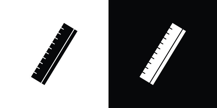 Ruler icon minimal logo collection