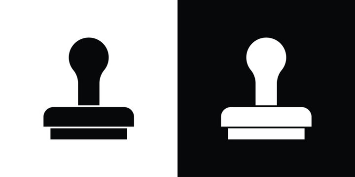 Stamp icon minimal logo collection