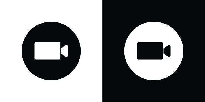 Video call icon minimal logo collection