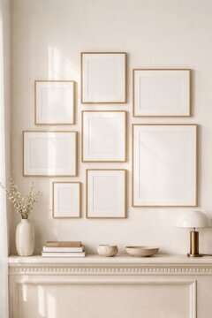 Minimalist gallery wall decor