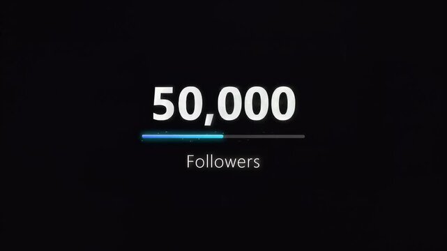 Follower counter showing twelve thousand five hundred milestone