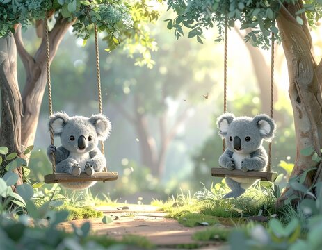 コアラ　森