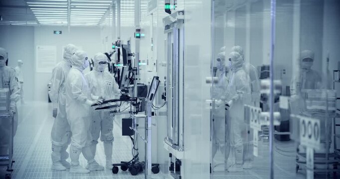 High Tech Company Engineers Collaboration 8K