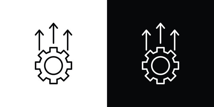 Improvement icon simple illustrations collection