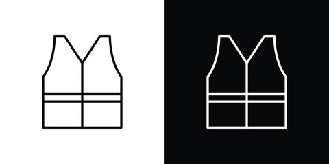 Vest jacket icon simple illustrations collection © Vince
